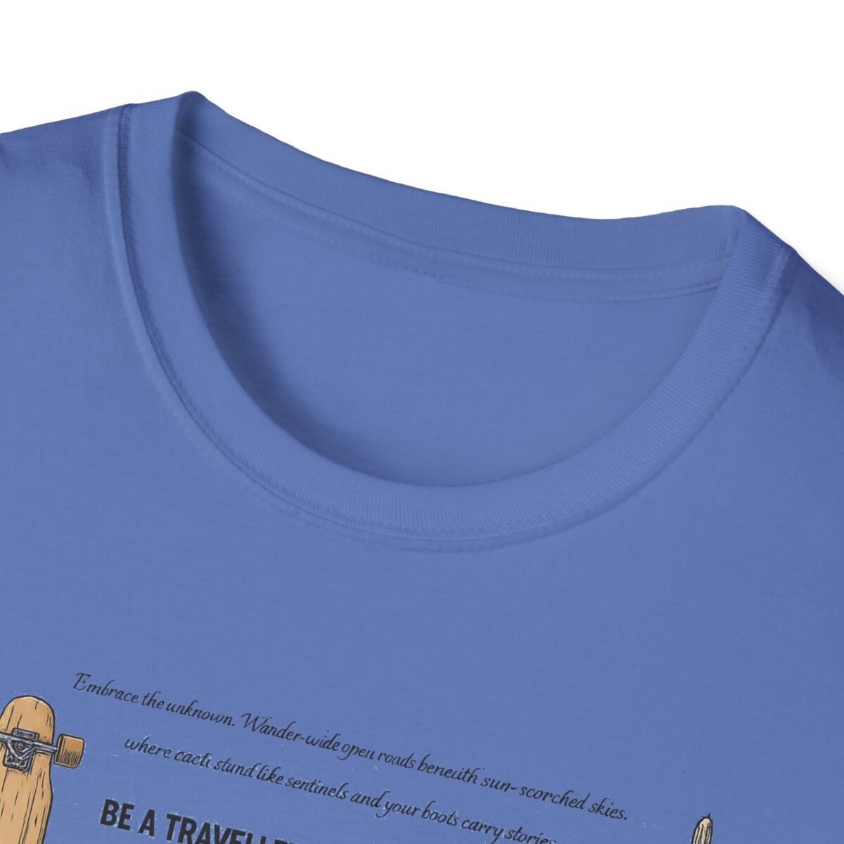 Be a traveller everywhere Unisex Softstyle T-Shirt - Image 23