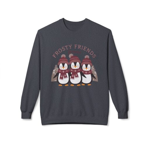 Frosty friends forever  Unisex Midweight Softstyle Fleece Crewneck Sweatshirt - Image 17