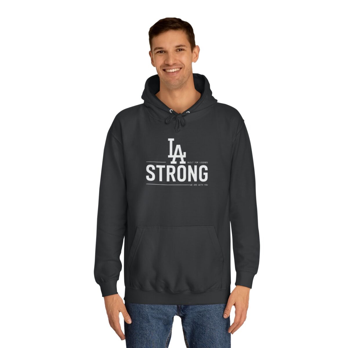 LA STRONG Unisex College Hoodie - Image 7