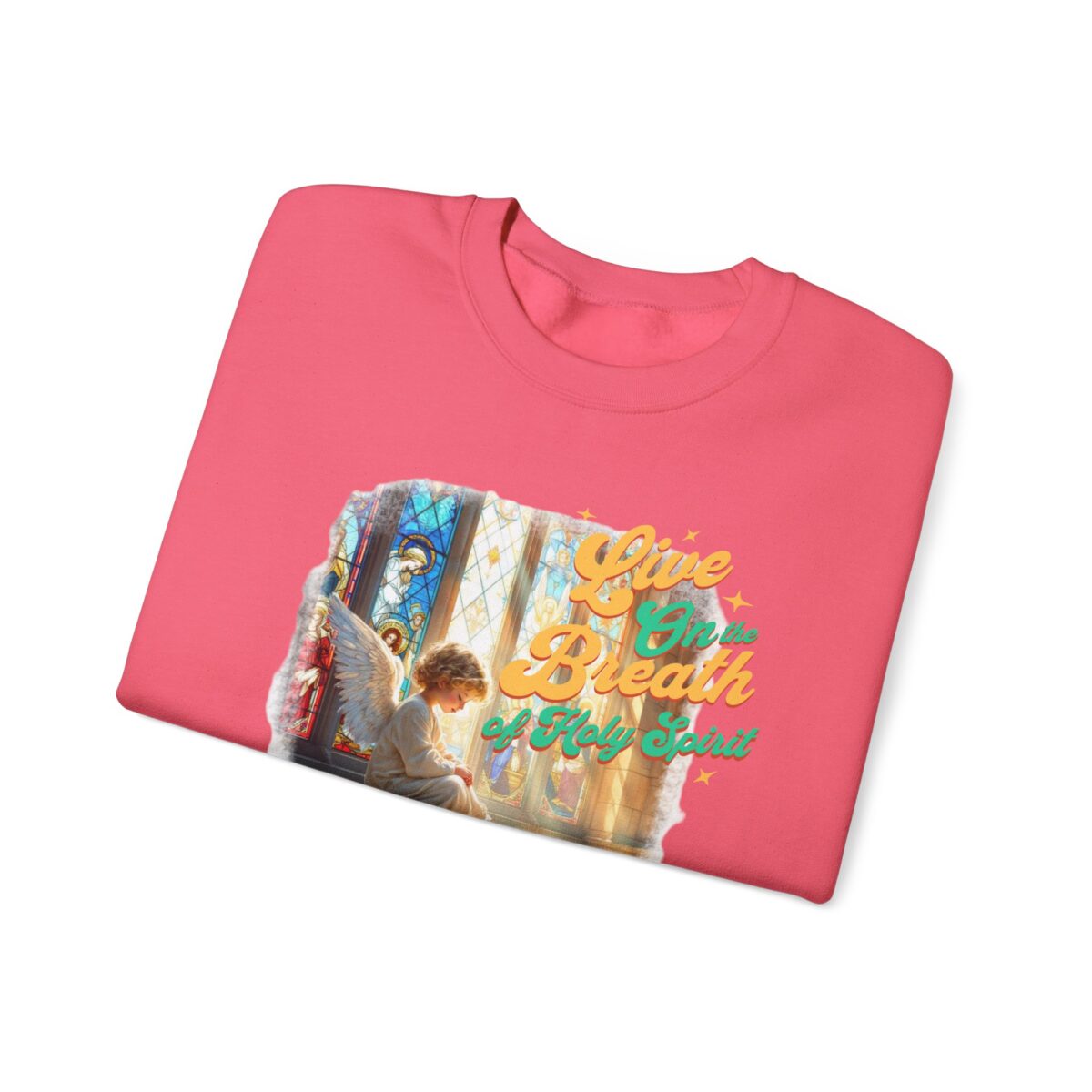 Live on the breath of the Holy Spirit Unisex Heavy Blend™ Crewneck Sweatshirt - Image 35