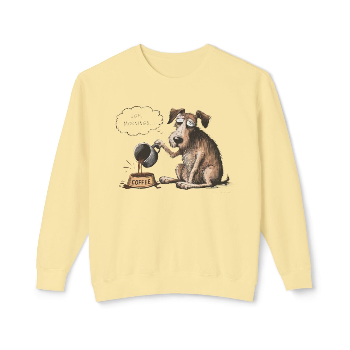 Mornings! Unisex Lightweight Crewneck Sweatshirt - Image 17