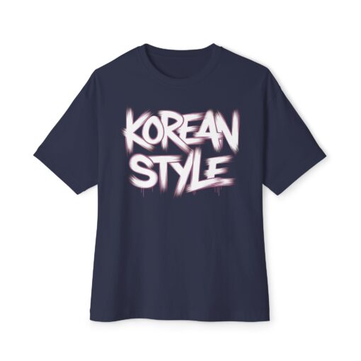 Korean style Unisex Oversized Boxy Tee - Image 9