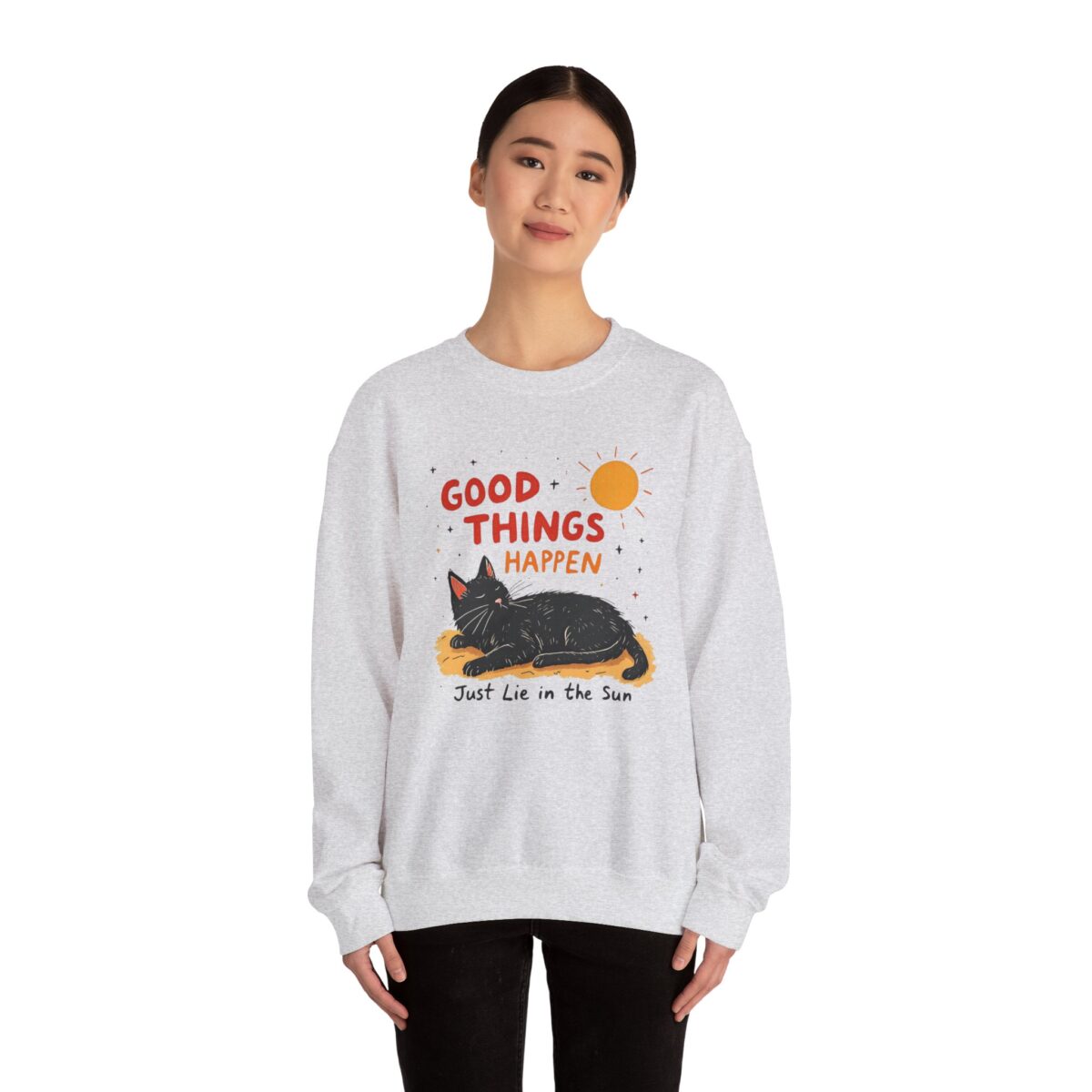 Good things happen Unisex Heavy Blend™ Crewneck Sweatshirt - Image 8