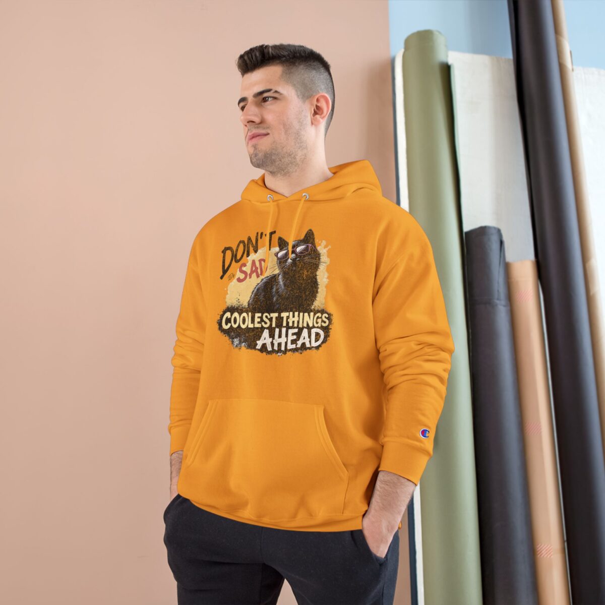 Don't be sad Champion Hoodie - Image 15
