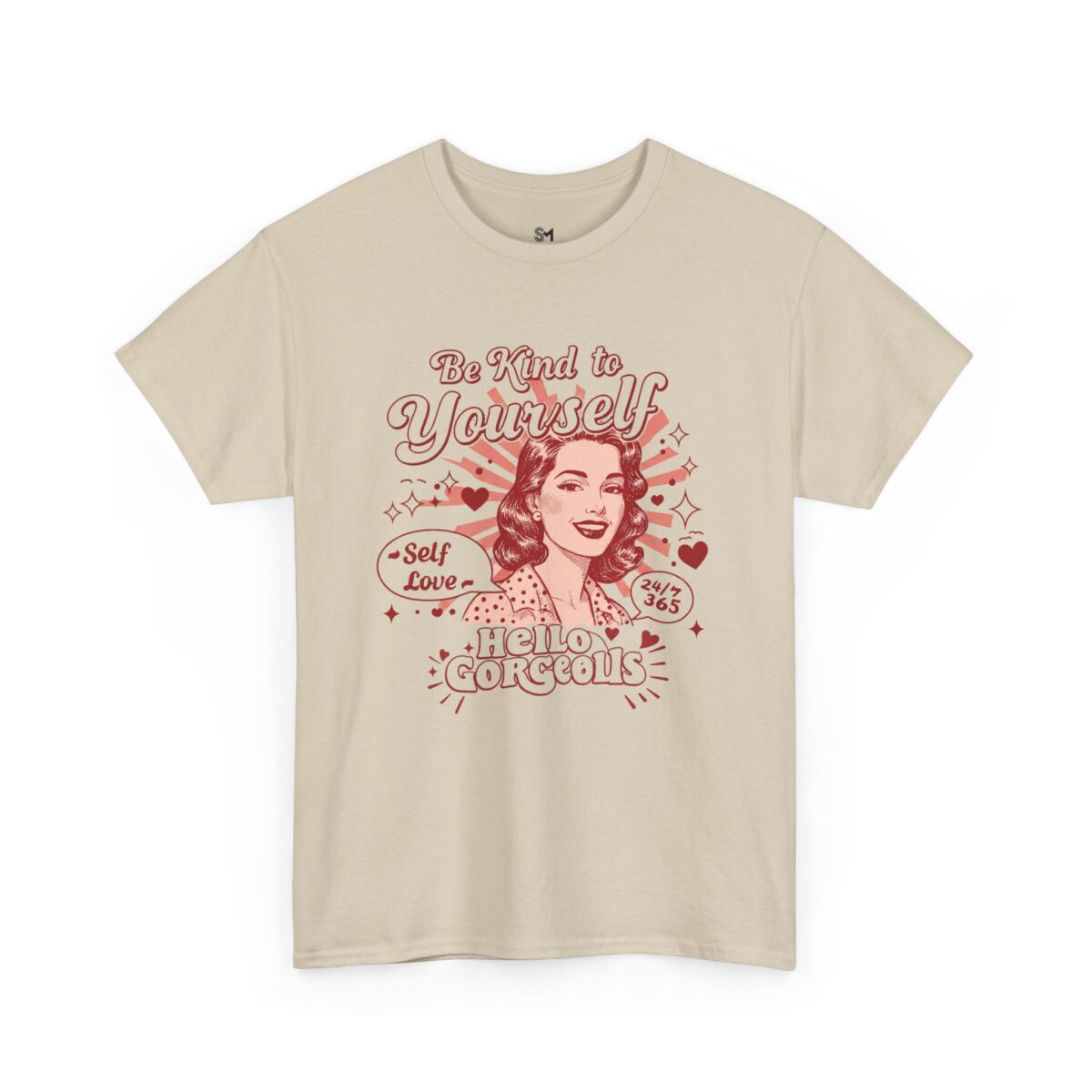 Be Kind to Yourself Unisex Heavy Cotton Tee - Image 3