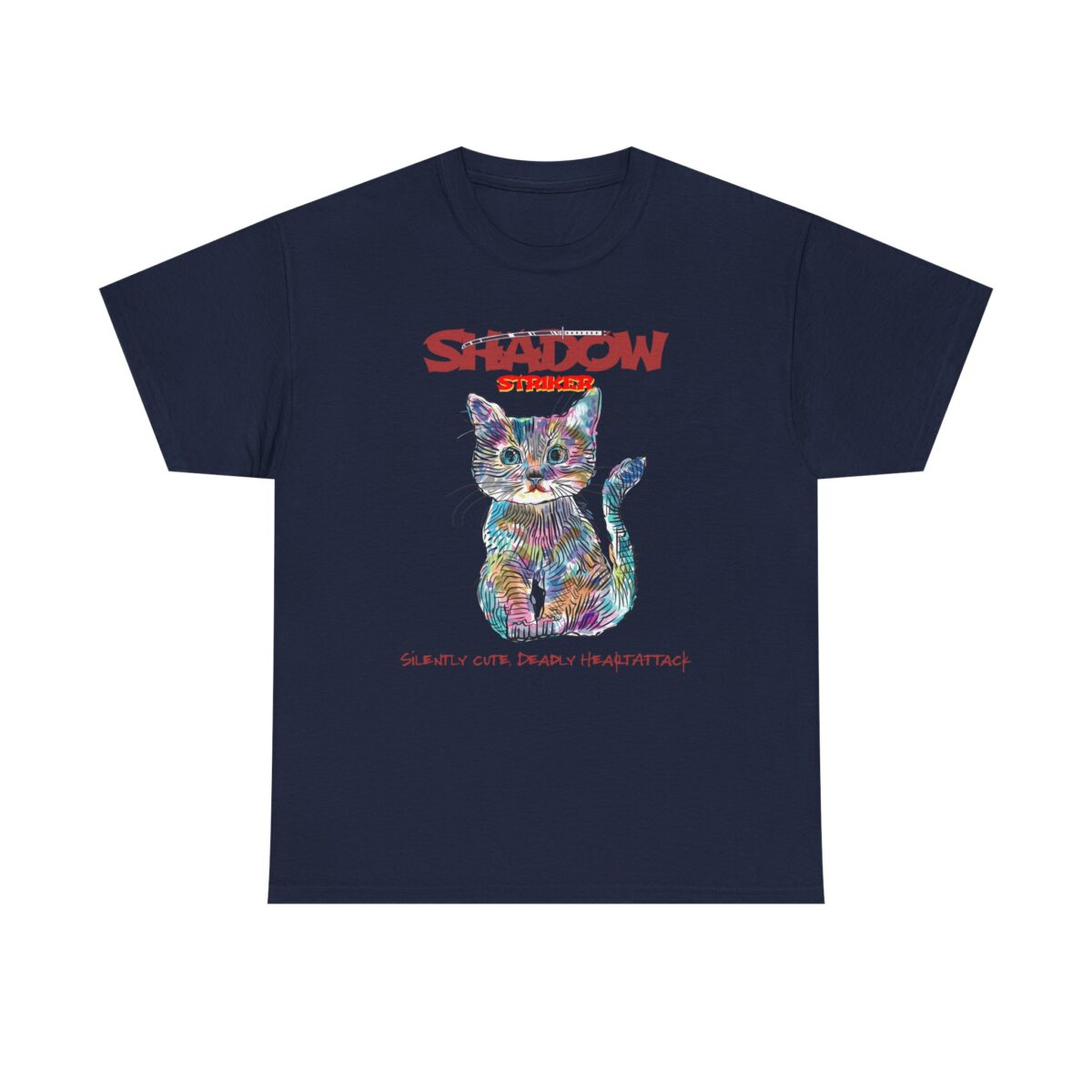 Shadow Cat Unisex Heavy Cotton Tee – Silently Cute, Deadly Design - Image 21