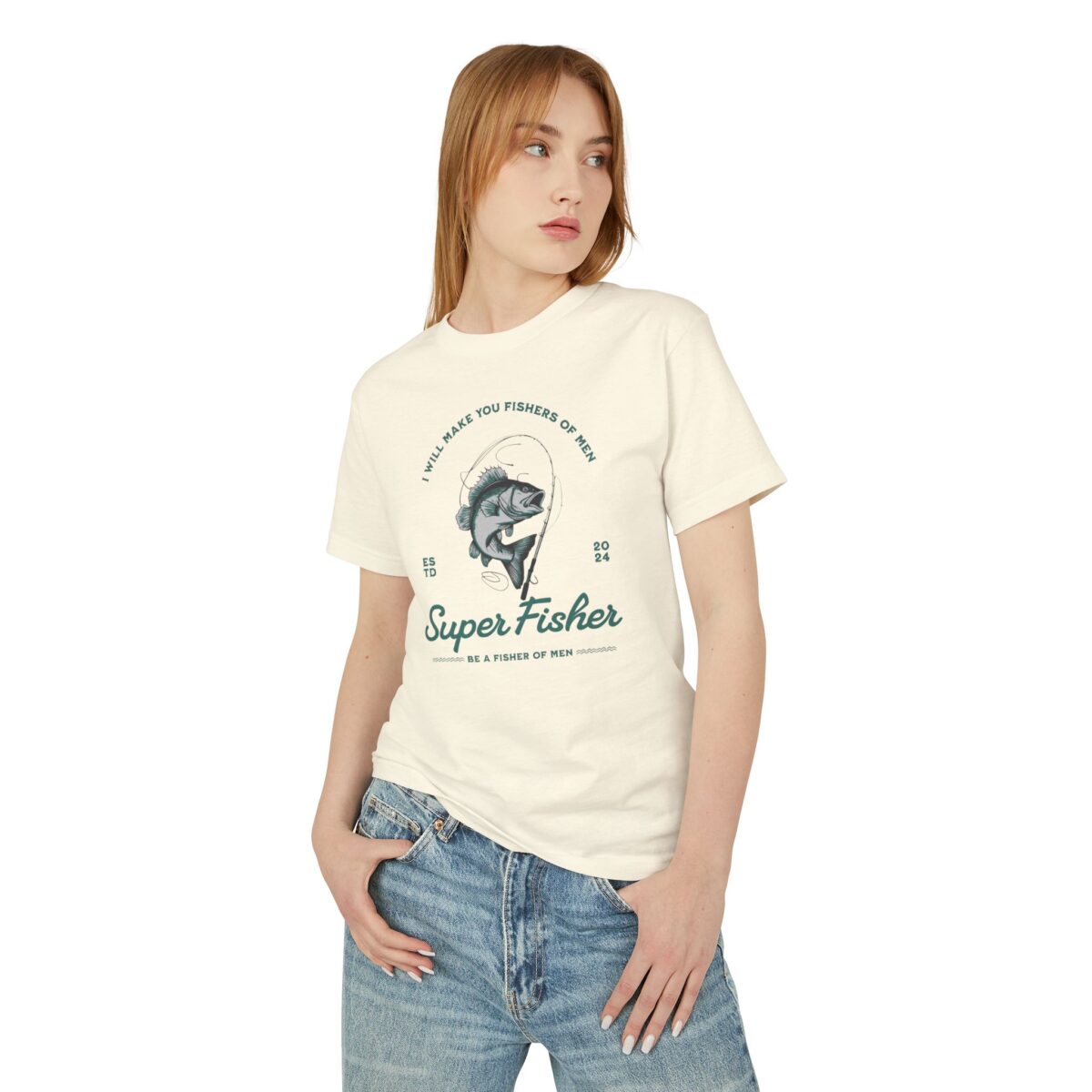 Be a fisher of man Unisex Garment-Dyed Heavyweight Cotton Tee - Image 4