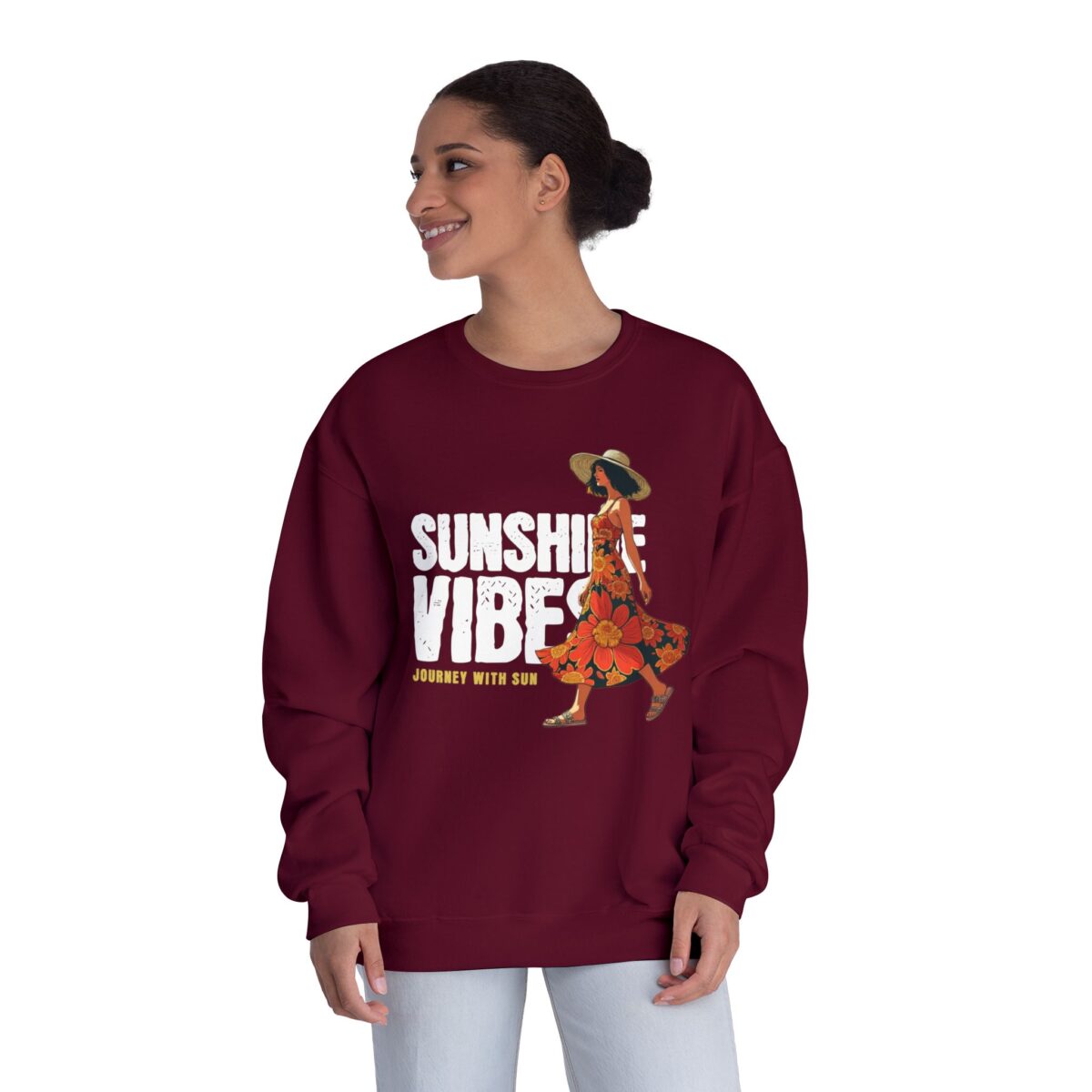 Sunshine Vibes Unisex NuBlend® Crewneck Sweatshirt - Image 28