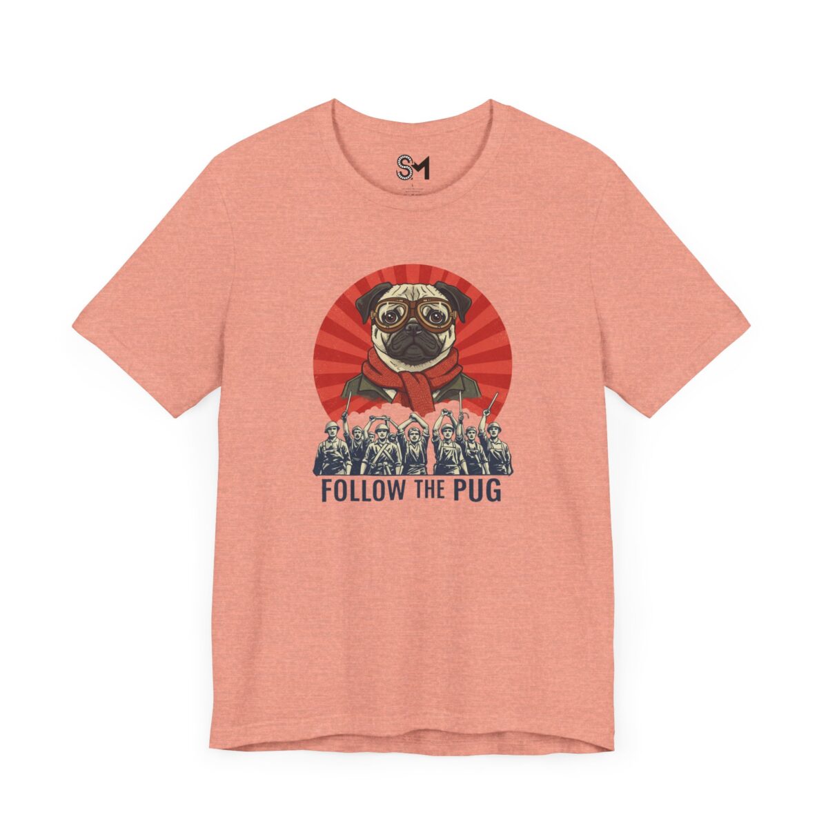 Follow the pug Unisex Jersey Short Sleeve Tee - Image 27