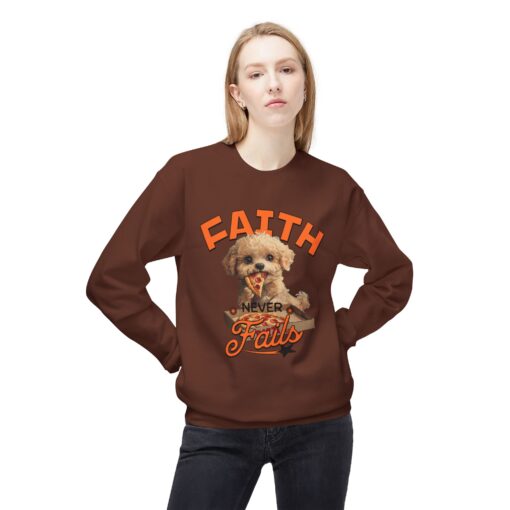 Faith never fails Unisex Midweight Softstyle Fleece Crewneck Sweatshirt - Image 3