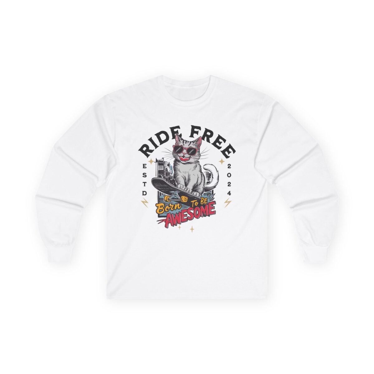 Born to be awesome Unisex Ultra Cotton Long Sleeve Tee