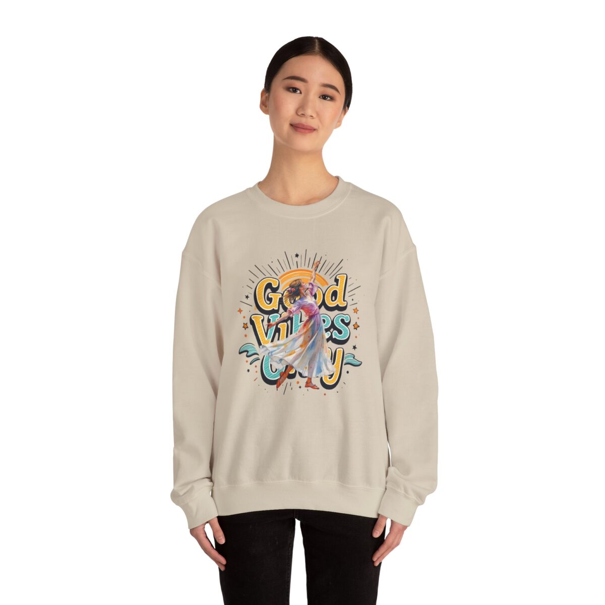 Good vibes only Unisex Heavy Blend™ Crewneck Sweatshirt - Image 12