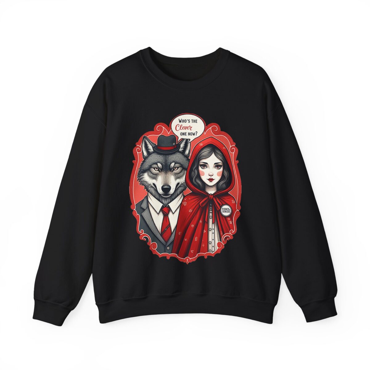 Who's the clever one Unisex Heavy Blend™ Crewneck Sweatshirt