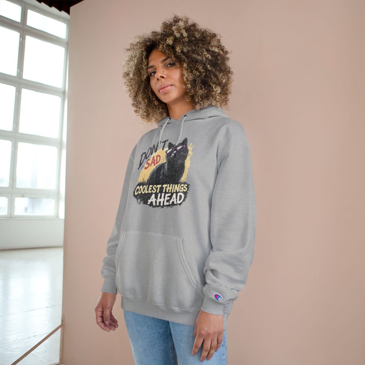 Don't be sad Champion Hoodie - Image 8