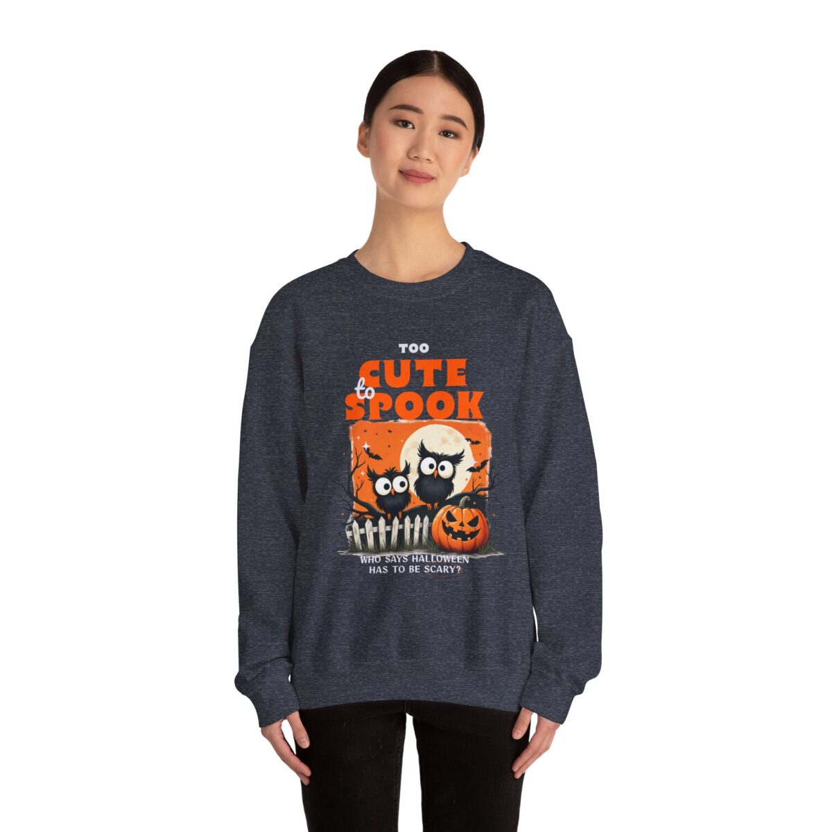 Too cute to spook Unisex Heavy Blend™ Crewneck Sweatshirt - Image 20