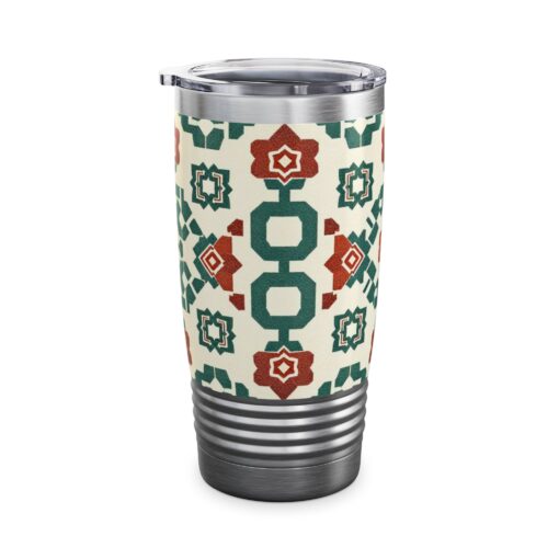 Traditional Korean Geometric Patterns Ringneck Tumbler, 20oz - Image 6
