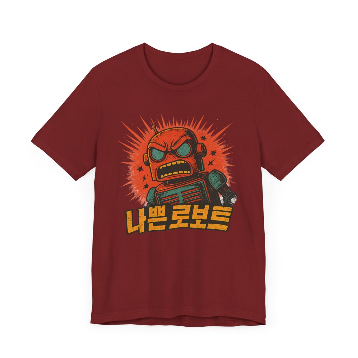Bad Robot Retro Graphic Tee with Bold Robot Design - Image 7
