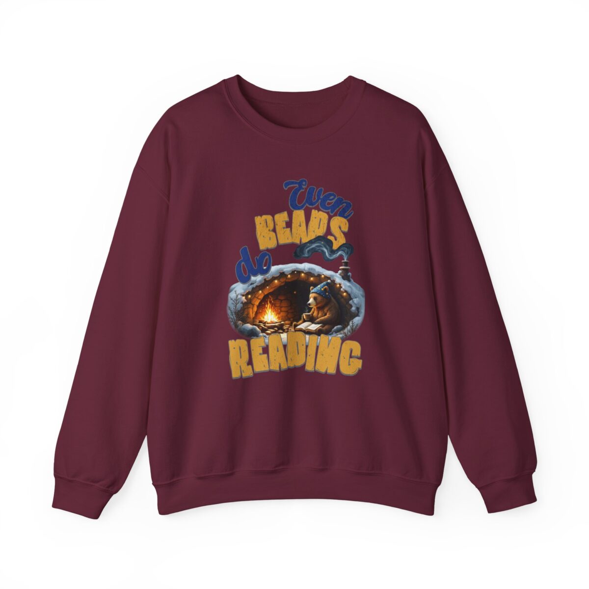 Even bears do reading Unisex Heavy Blend™ Crewneck Sweatshirt - Image 13