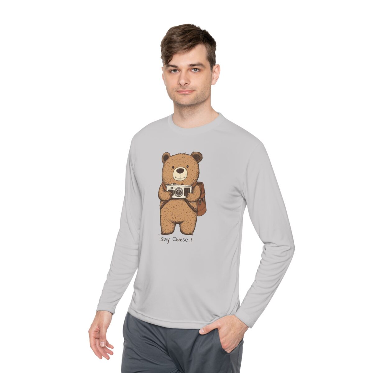 Say cheese Unisex Lightweight Long Sleeve Tee - Image 7