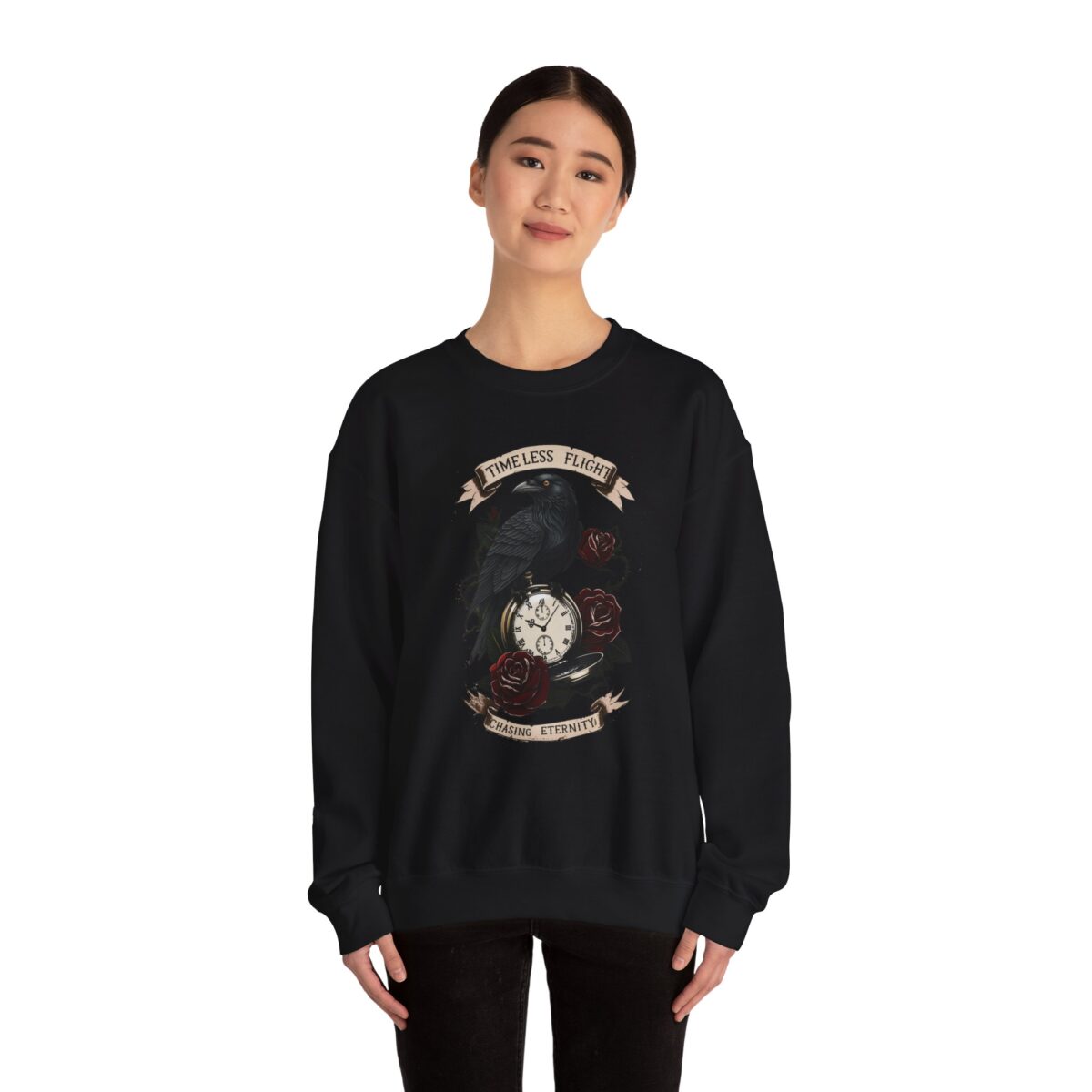 Timeless flight Unisex Heavy Blend™ Crewneck Sweatshirt - Image 4