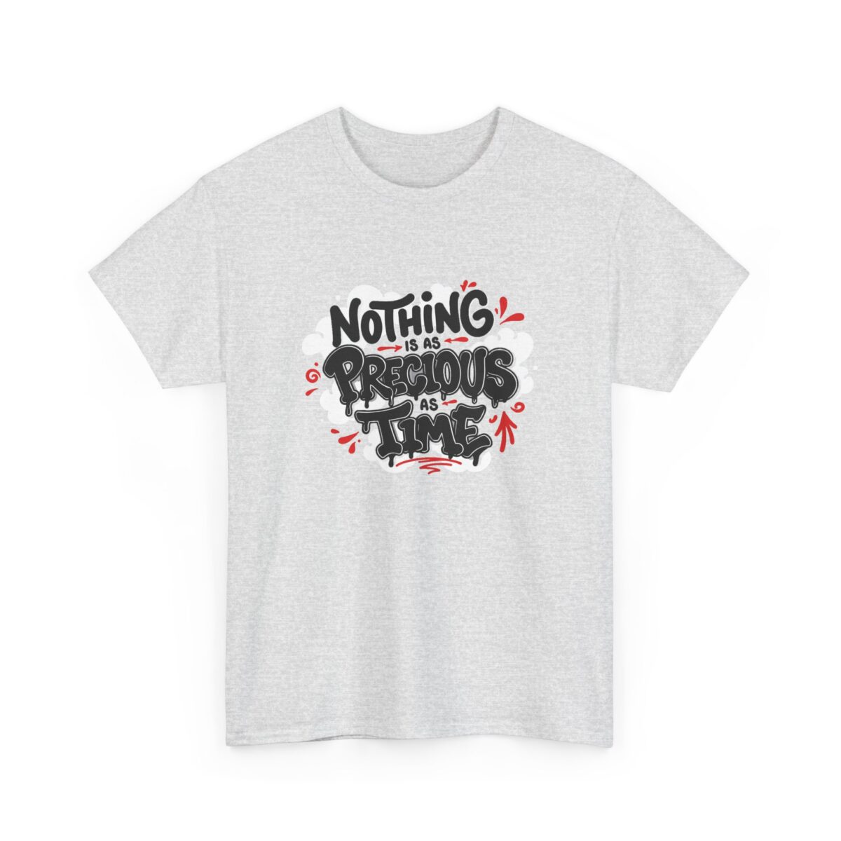 Nothing is as Precious as Time Unisex Heavy Cotton Tee - Image 3
