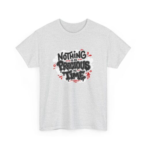 Nothing is as Precious as Time Unisex Heavy Cotton Tee - Image 3