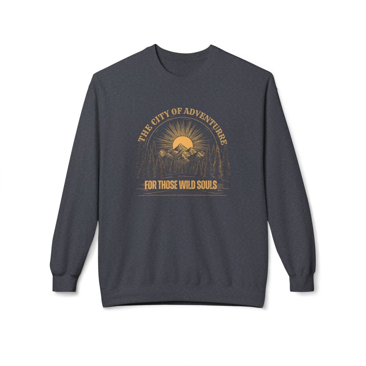 The city of adventure Unisex Midweight Softstyle Fleece Crewneck Sweatshirt - Image 13