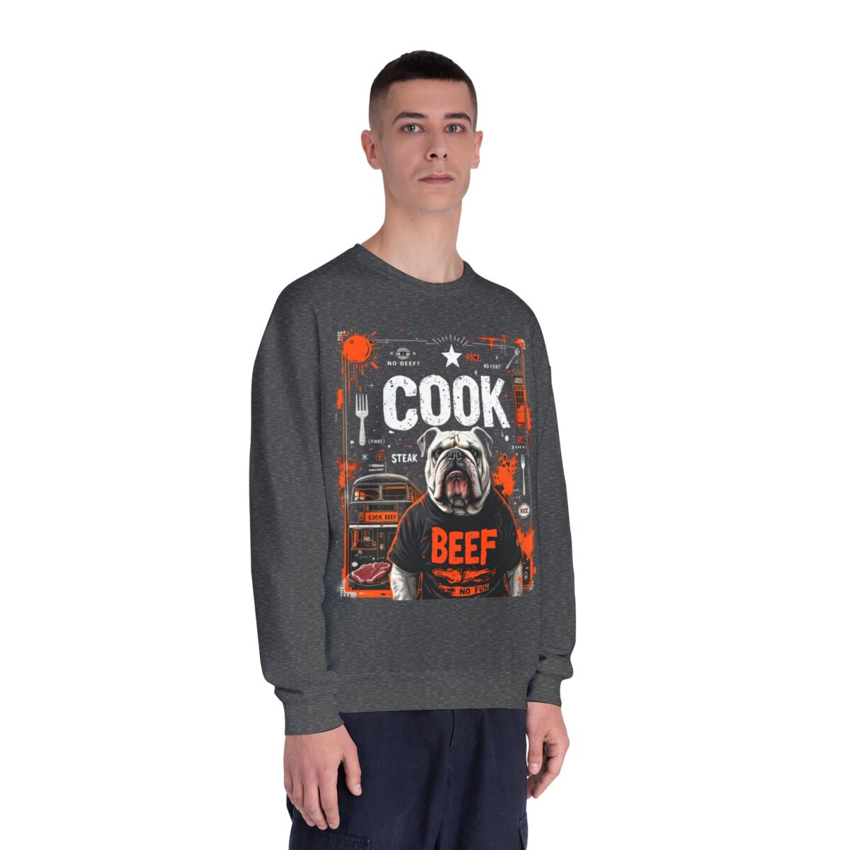 Cook beef Unisex NuBlend® Crewneck Sweatshirt - Image 3
