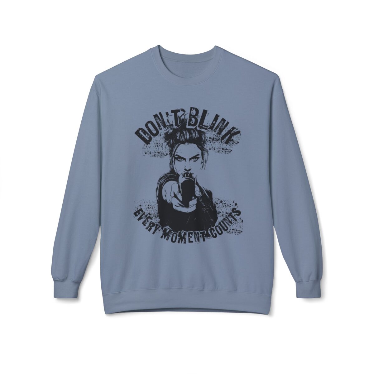 Don't Blink Unisex Midweight Softstyle Fleece Crewneck Sweatshirt - Image 9