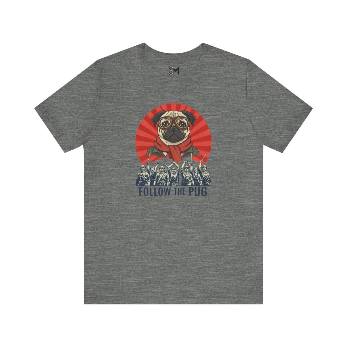 Follow the pug Unisex Jersey Short Sleeve Tee - Image 13