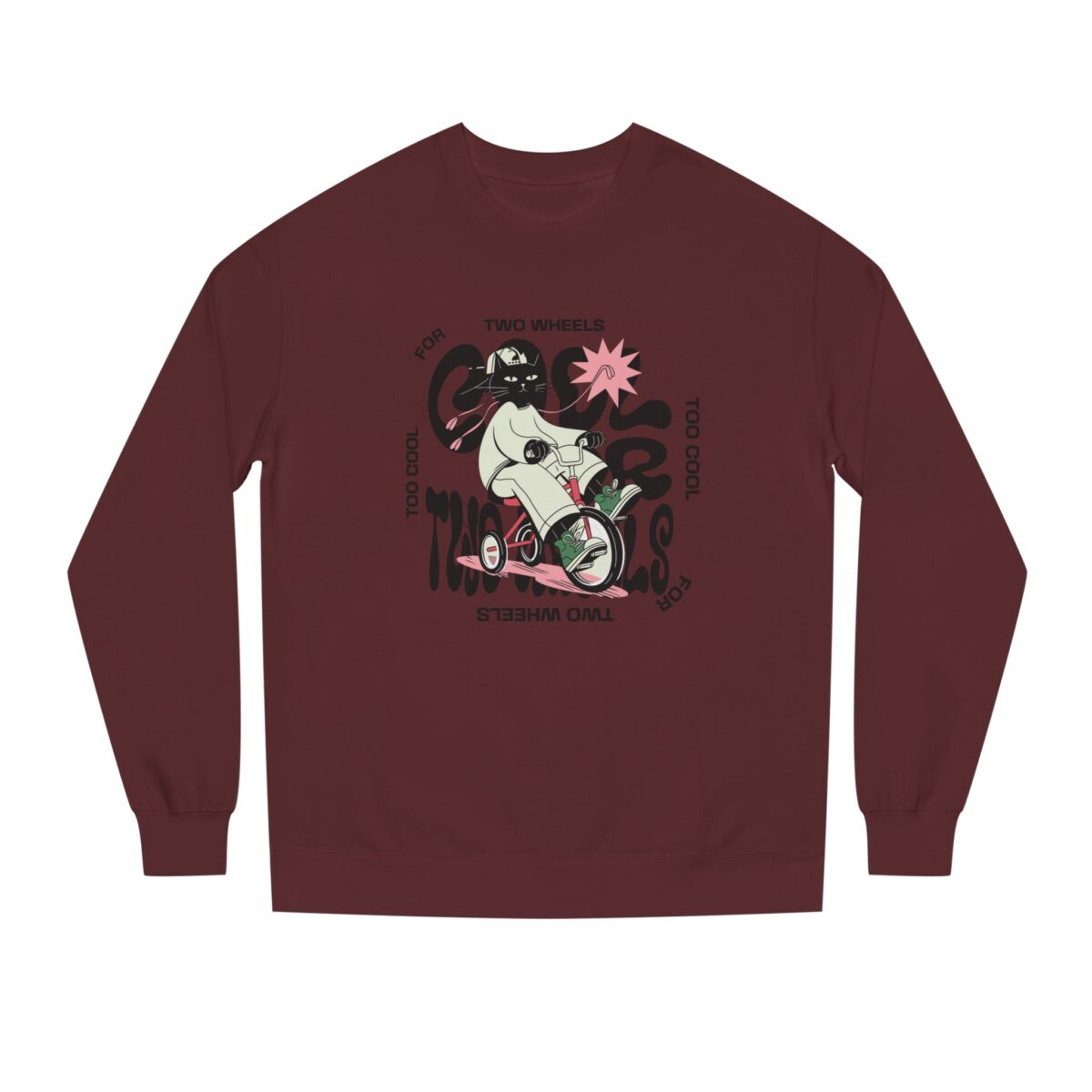 Too cool for two wheels Unisex Crew Neck Sweatshirt - Image 17
