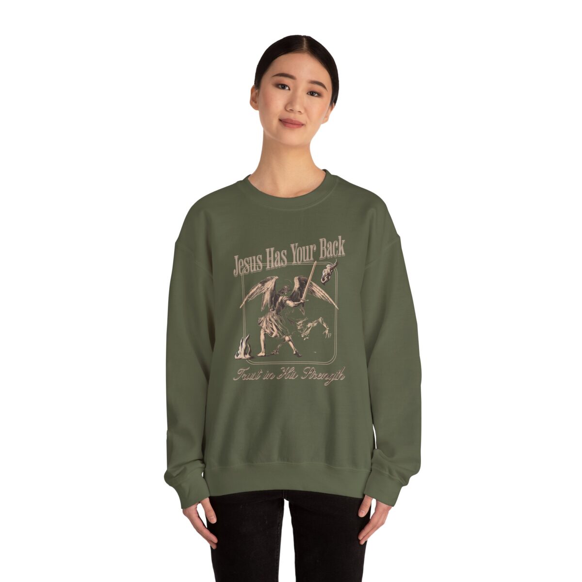 Jeseu has your back Unisex Heavy Blend™ Crewneck Sweatshirt - Image 12