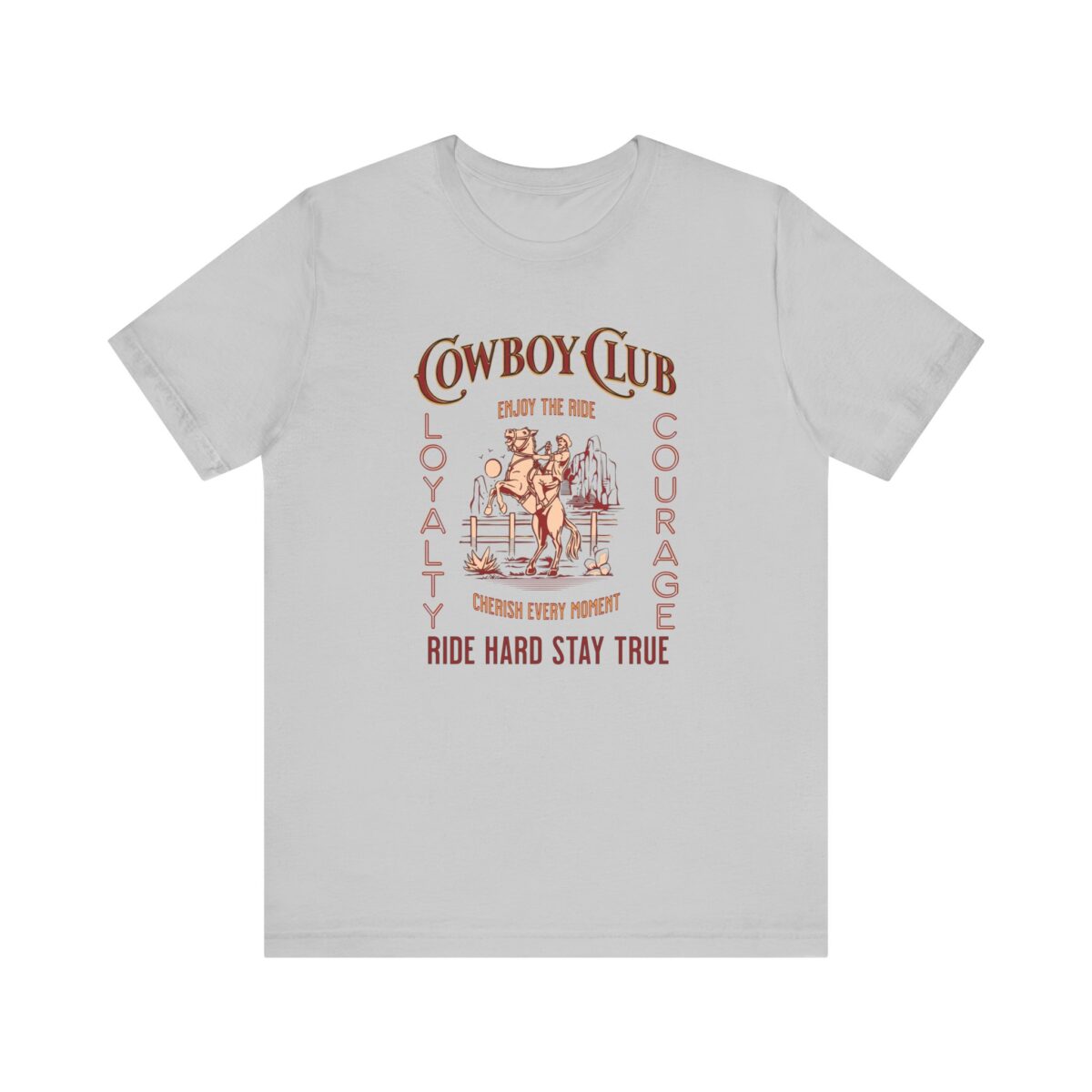 Cowboy club Unisex Jersey Short Sleeve Tee