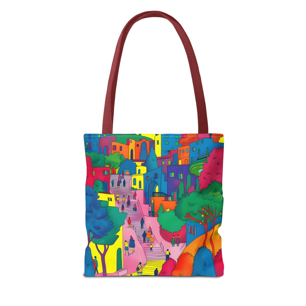 The hillside village in Korea Tote Bag (AOP) - Image 14