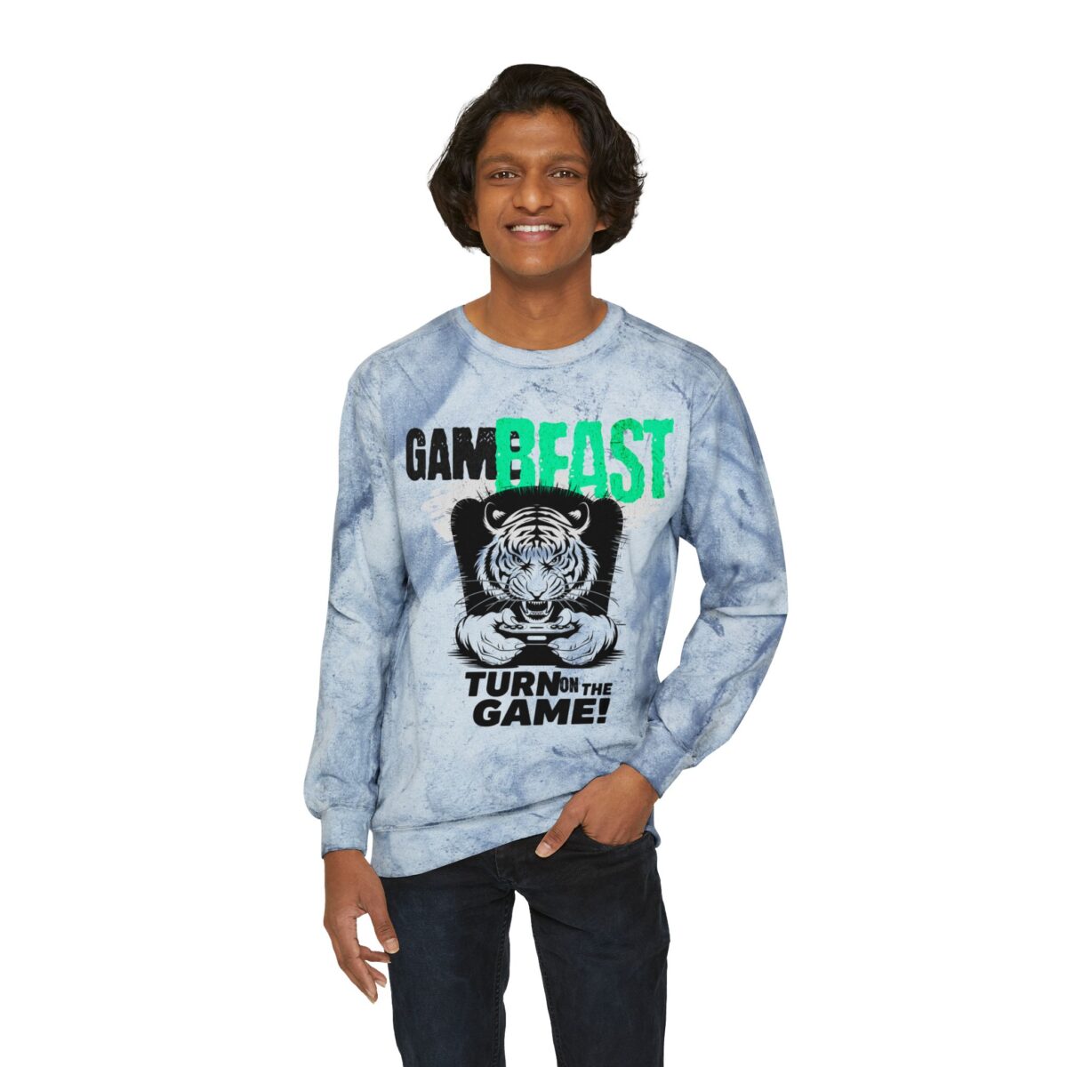 Game Beast Unisex Color Blast Crewneck Sweatshirt - Image 7