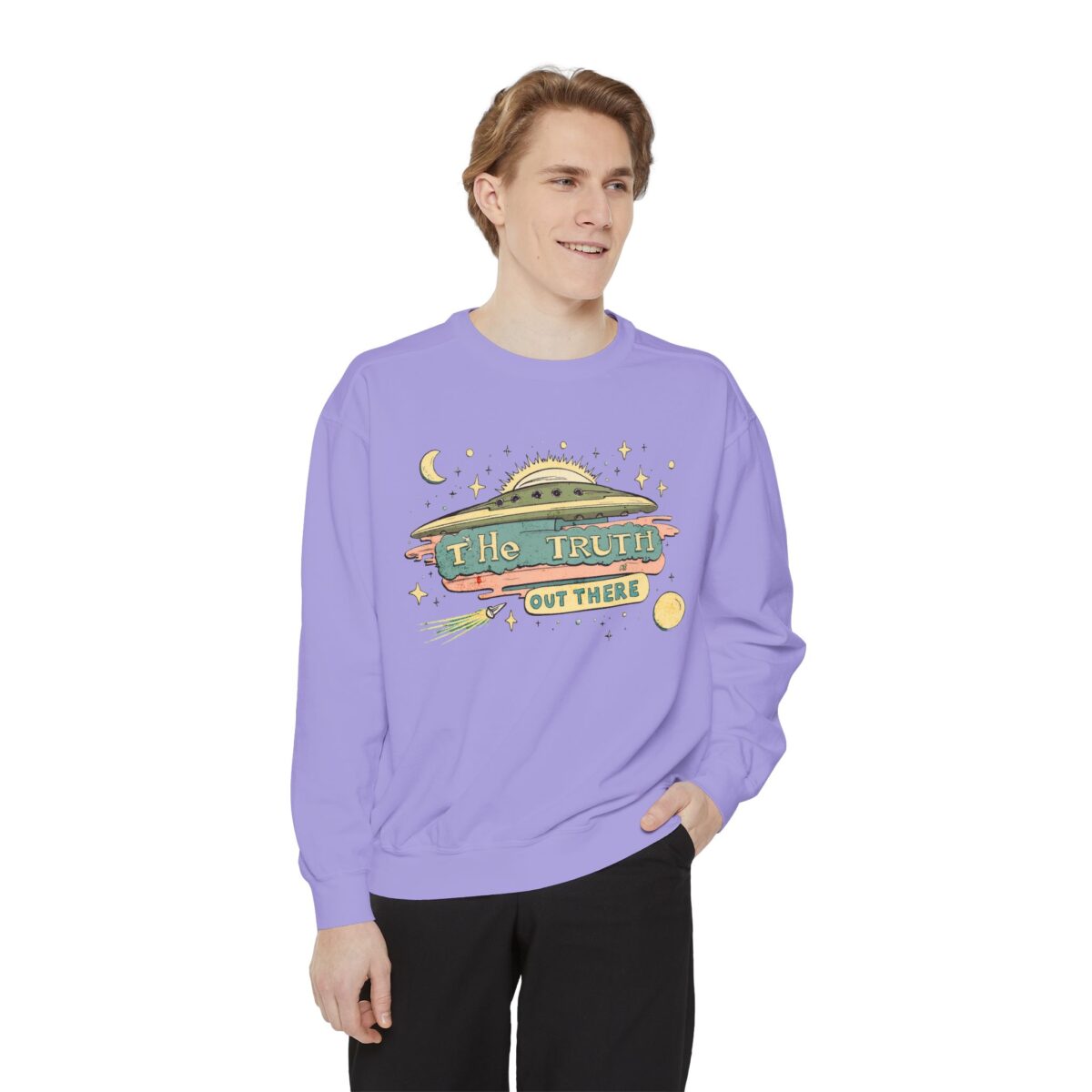 The truth is out there Unisex Garment-Dyed Sweatshirt - Image 35