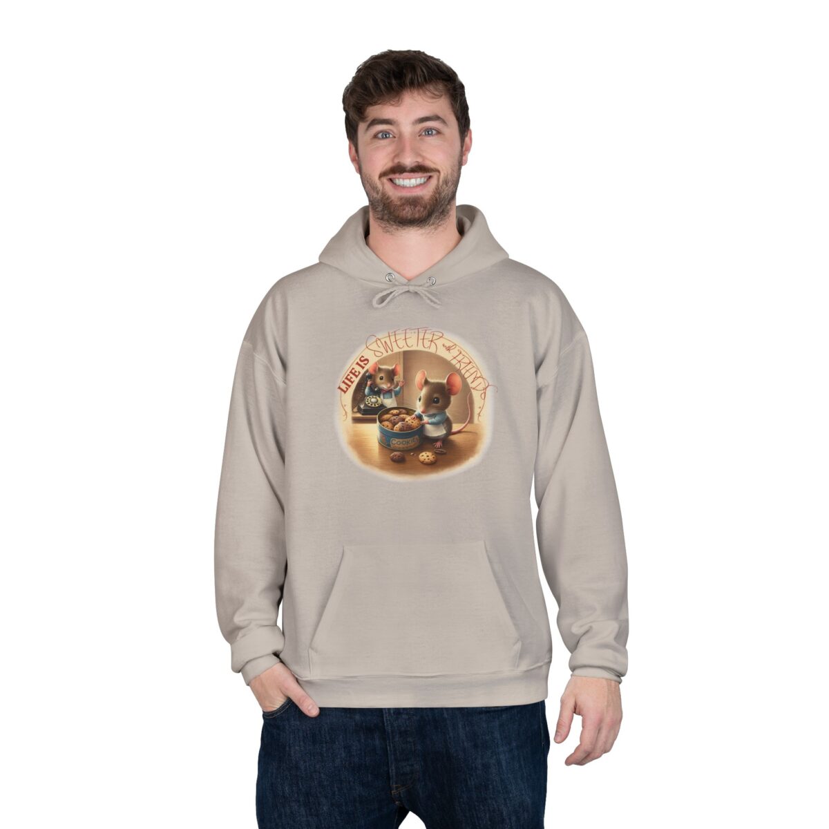 Life is sweeter with friends Unisex EcoSmart® Pullover Hoodie Sweatshirt - Image 8