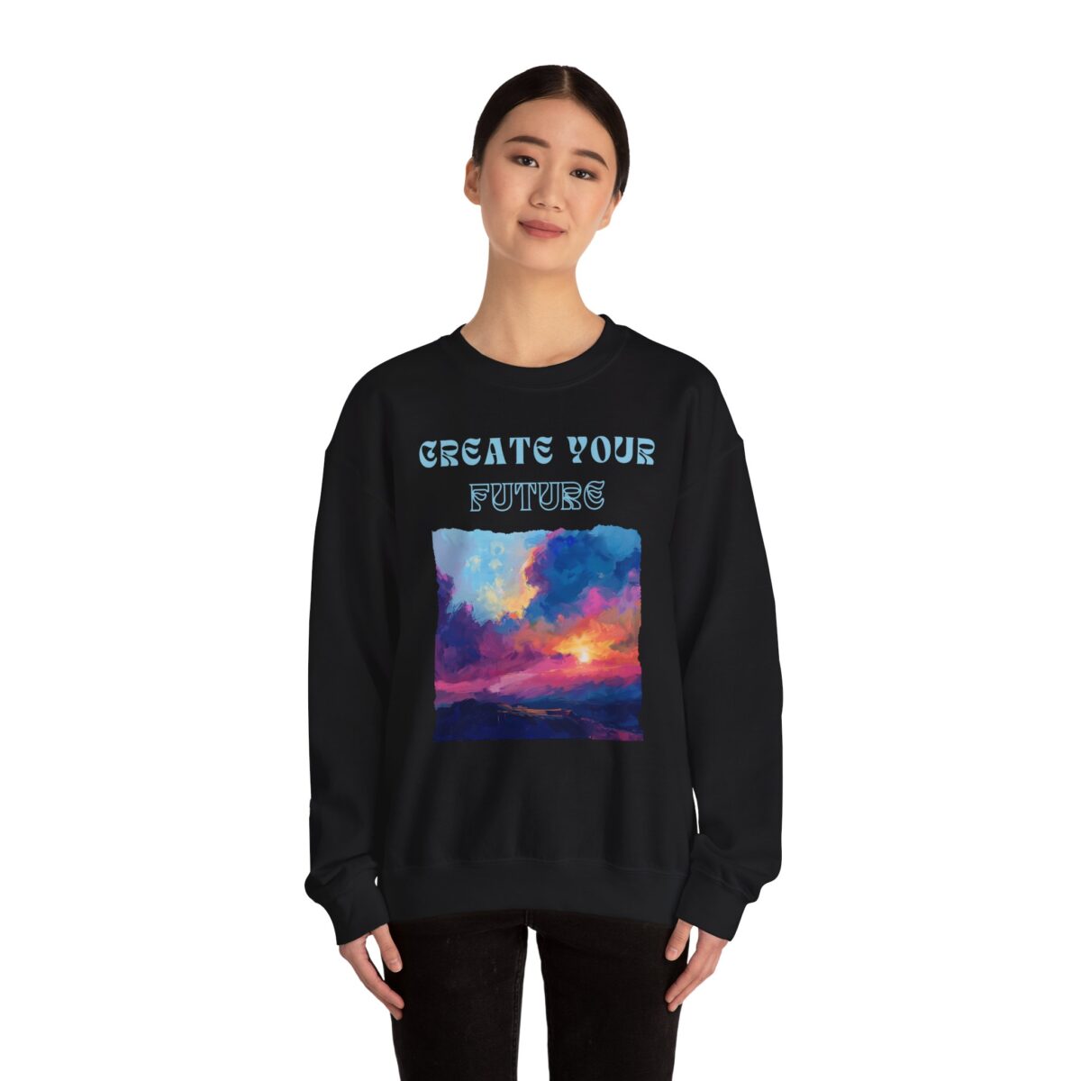 Create your future Unisex Heavy Blend™ Crewneck Sweatshirt - Image 4