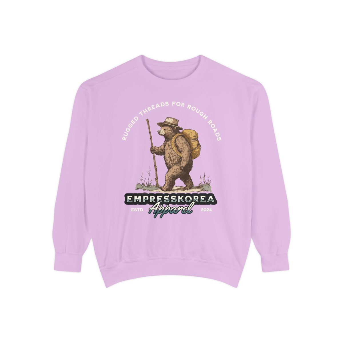 Rugged threads for ruff roads Unisex Garment-Dyed Sweatshirt - Image 41