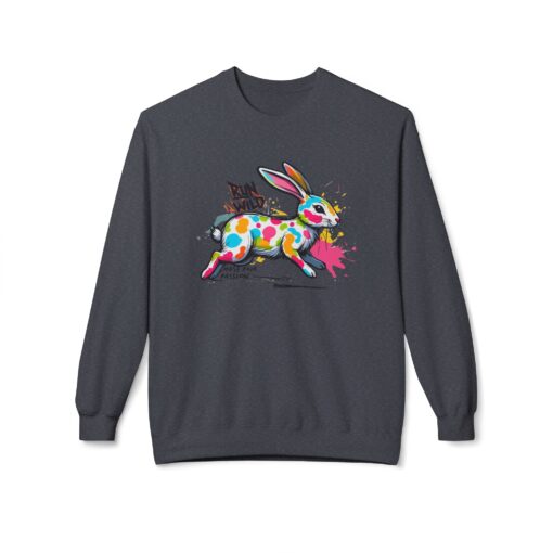 Run wild Unisex Midweight Softstyle Fleece Crewneck Sweatshirt - Image 5