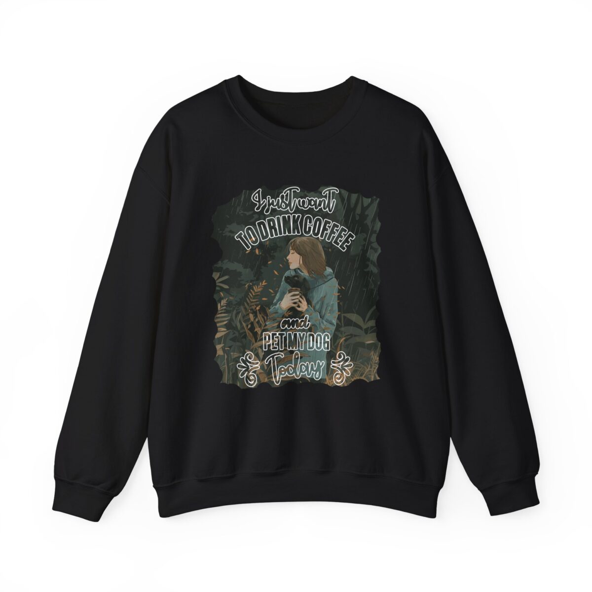 Pet my dog today Unisex Heavy Blend™ Crewneck Sweatshirt