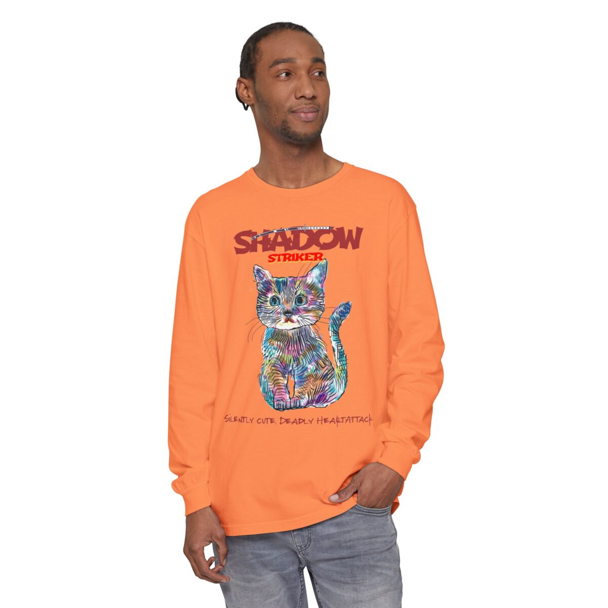 Shadow Striker Unisex Garment-dyed Long Sleeve T-Shirt - Image 7