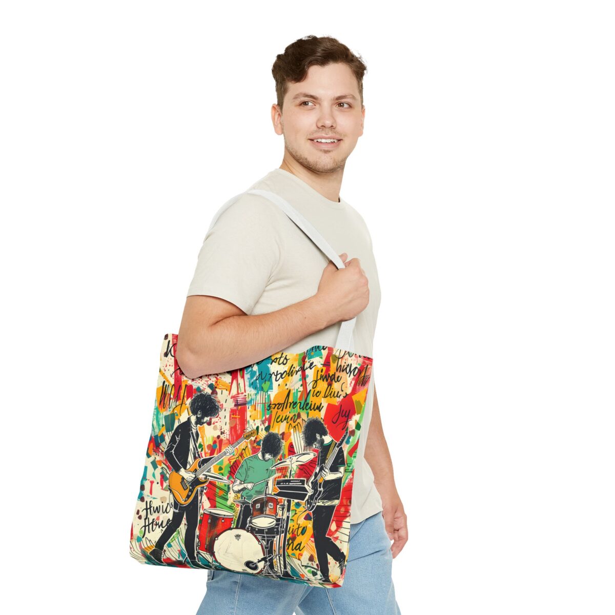Rock Band Tote Bag (AOP) - Image 35
