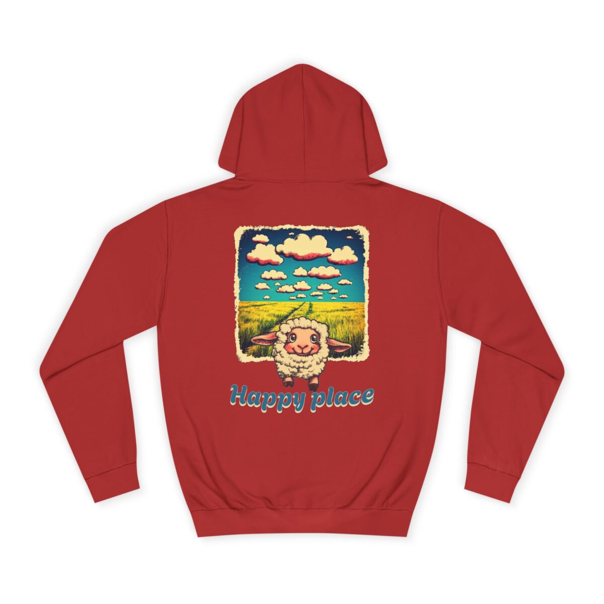 Happy place Unisex College Hoodie - Image 38
