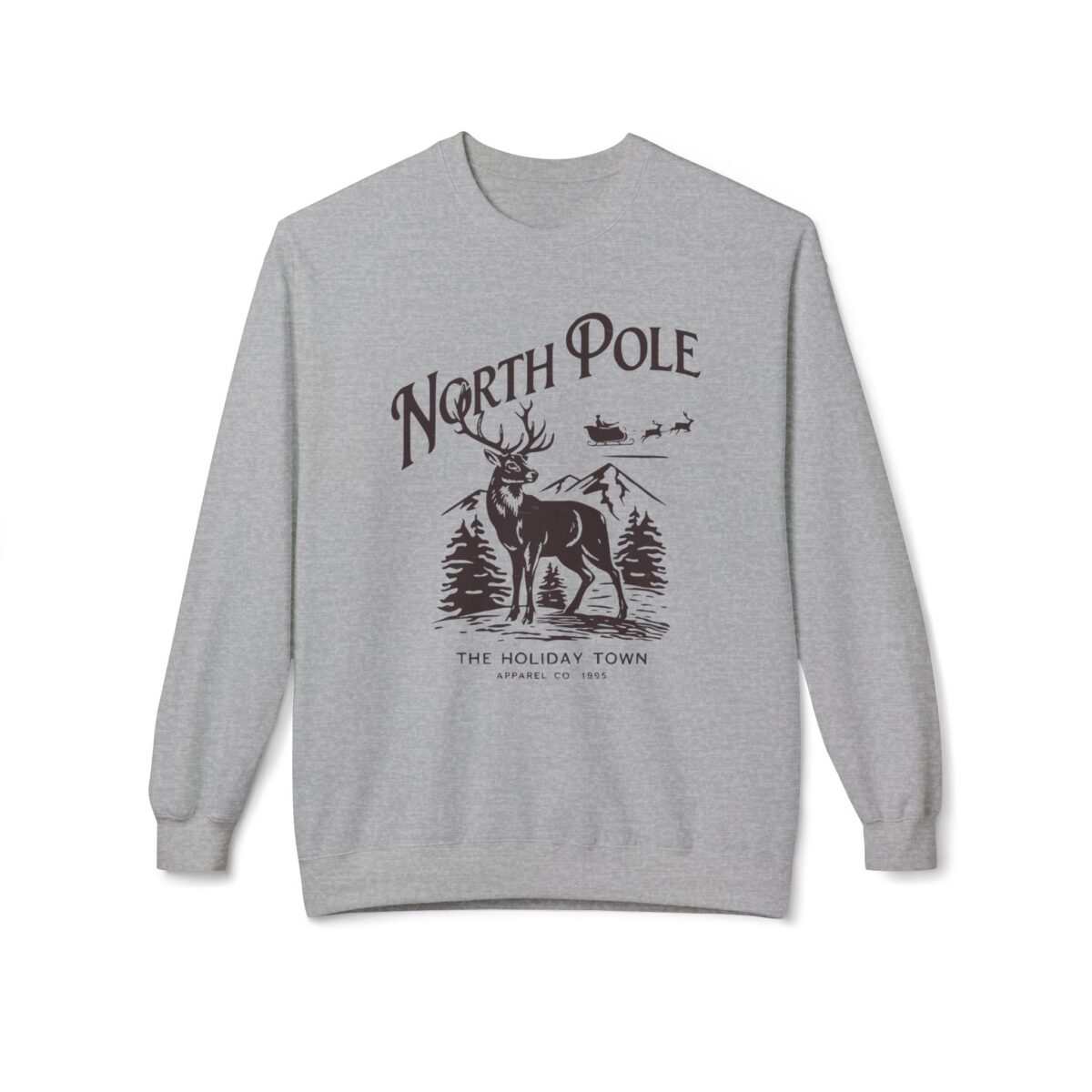 North pole Unisex Midweight Softstyle Fleece Crewneck Sweatshirt - Image 5