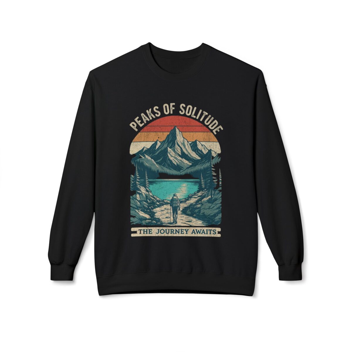 Peaks of Solitude Unisex Midweight Softstyle Fleece Crewneck Sweatshirt - Image 9