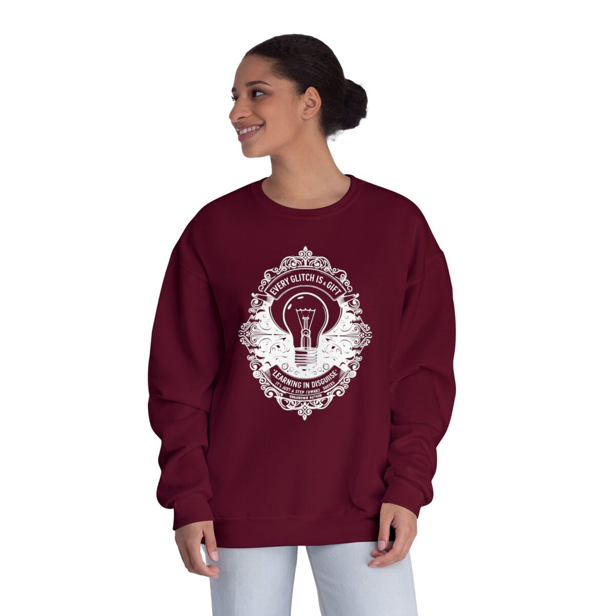 EVERY GLITCH IS A GIFT Unisex NuBlend® Crewneck Sweatshirt - Image 20