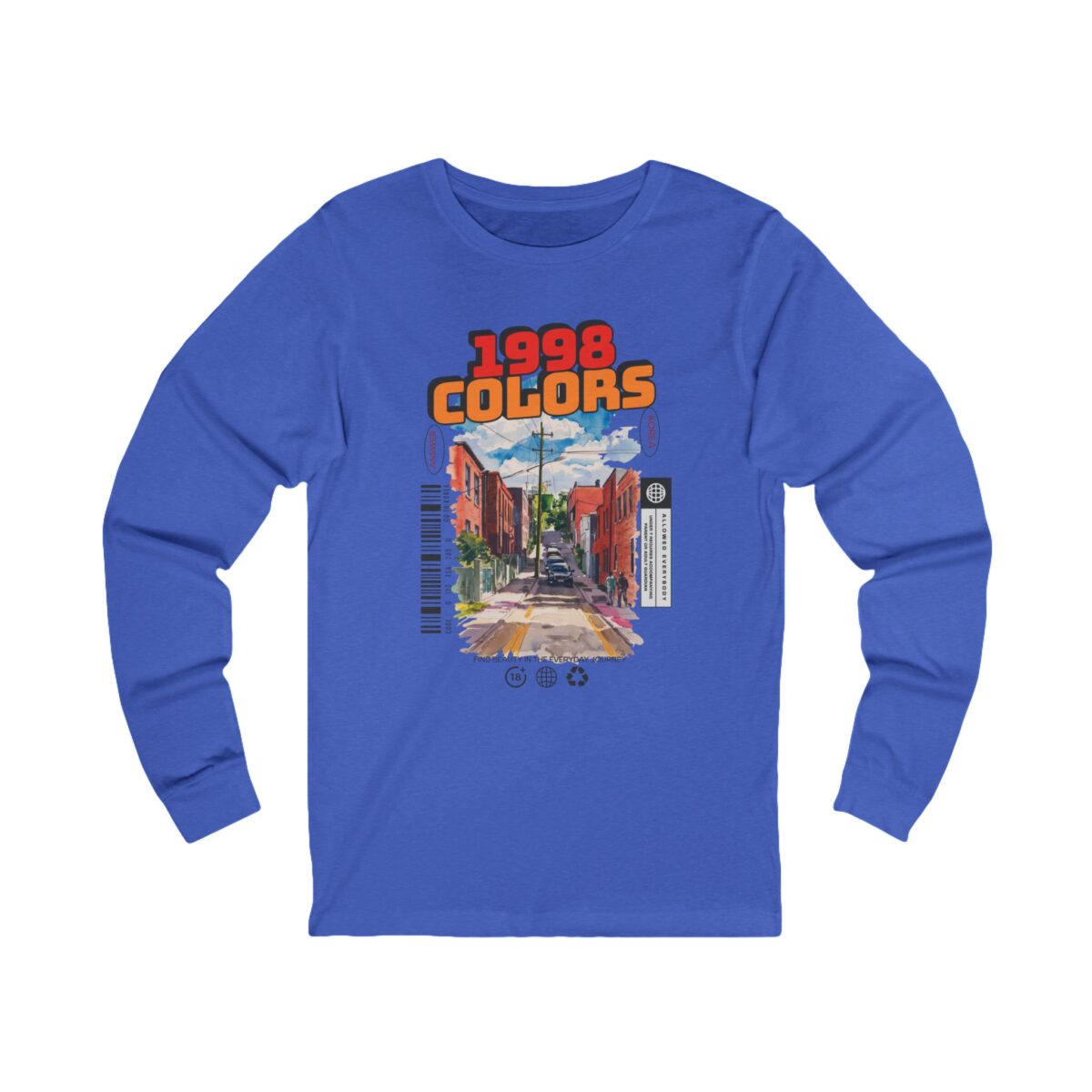1998 Colors Unisex Jersey Long Sleeve Tee - Image 11