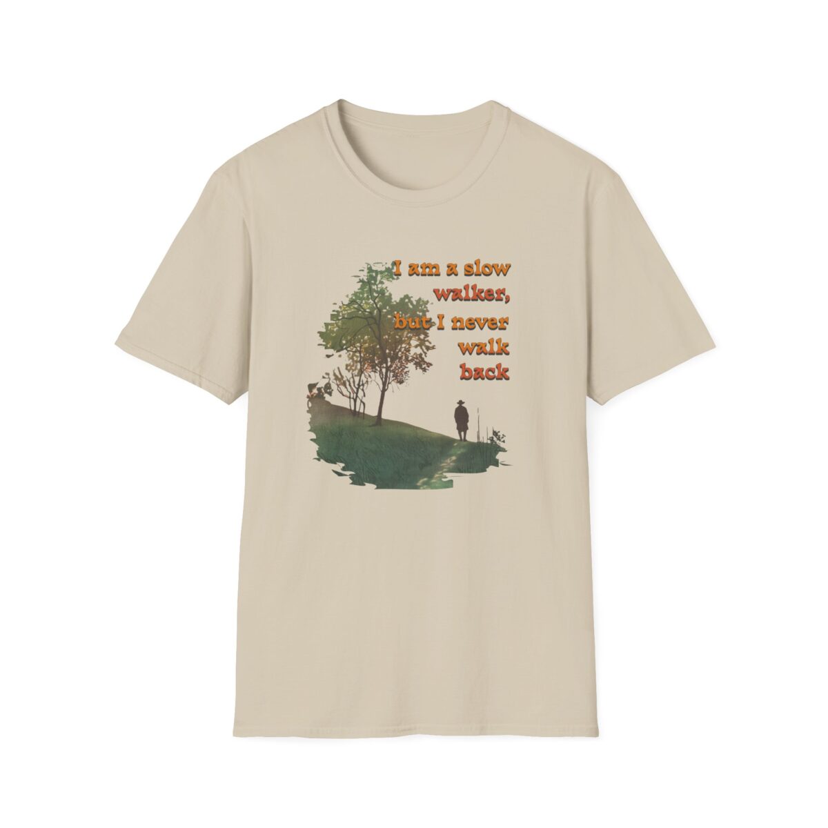 Never walk back Unisex Softstyle T-Shirt - Image 9