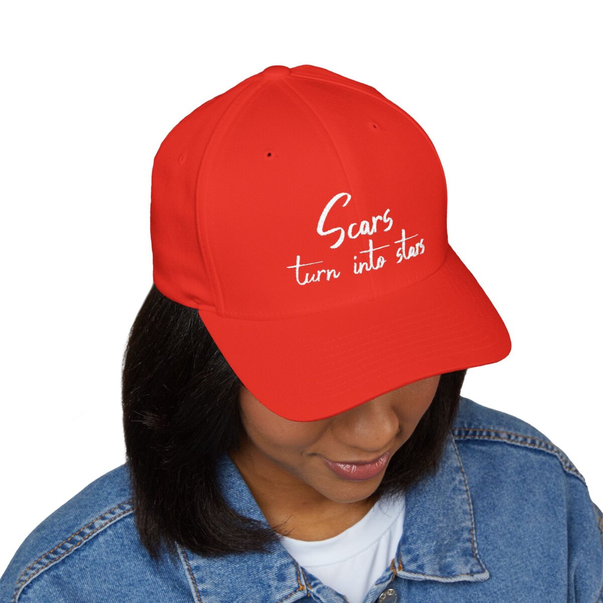 Embroidered Cap - 'Scars Turn Into Stars' Inspiring Quote - Image 31